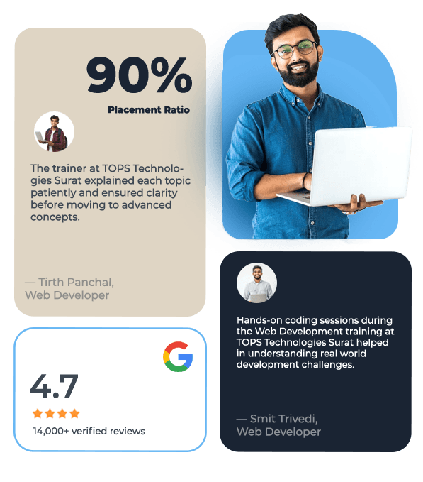 Web Development Course with AI at TOPS — placement and ratings