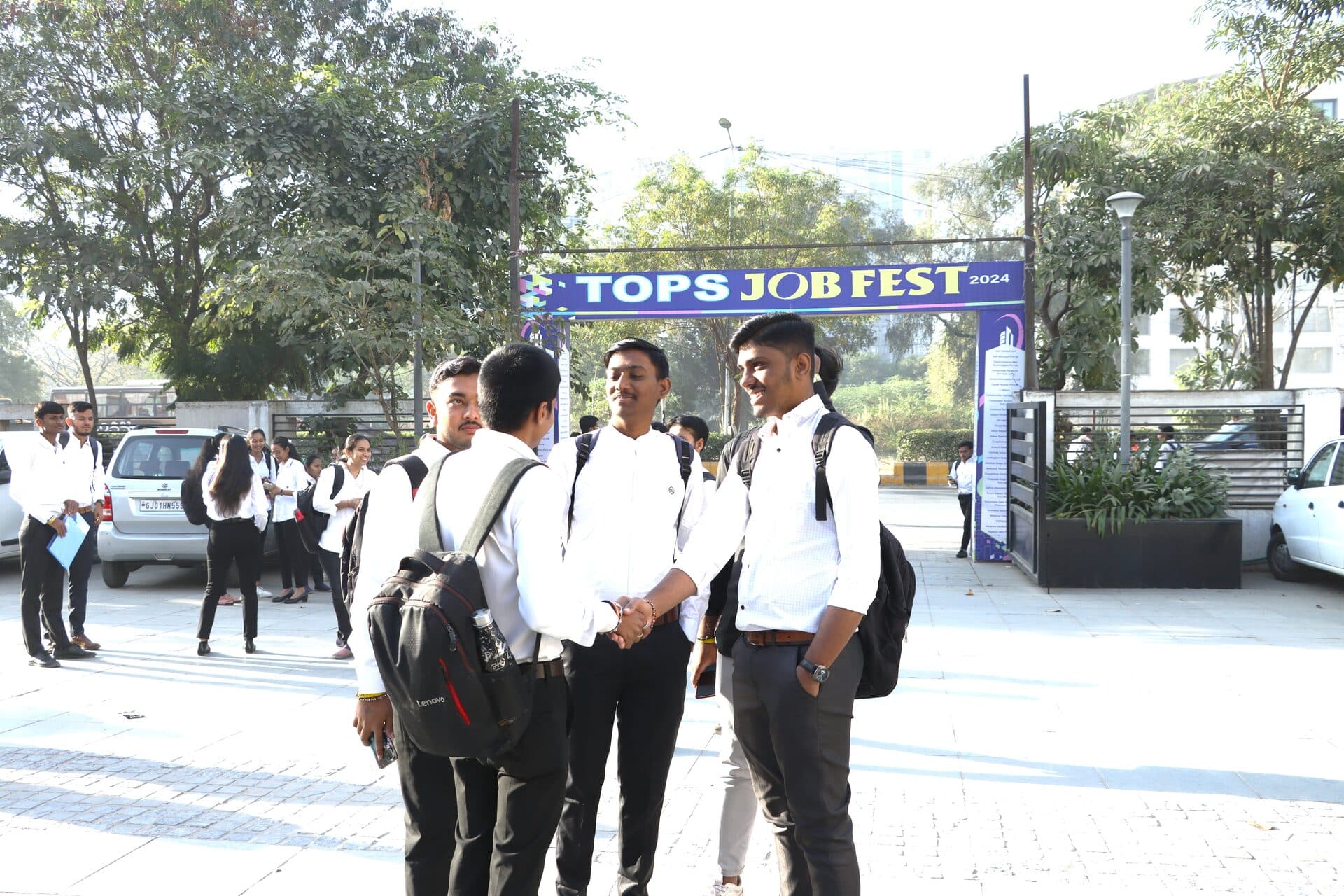 Arriving at the JobFest venue