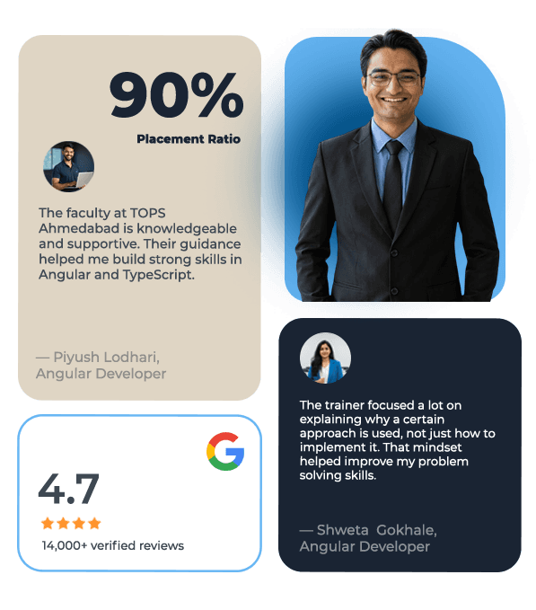 Angular Development Course at TOPS — placement and ratings