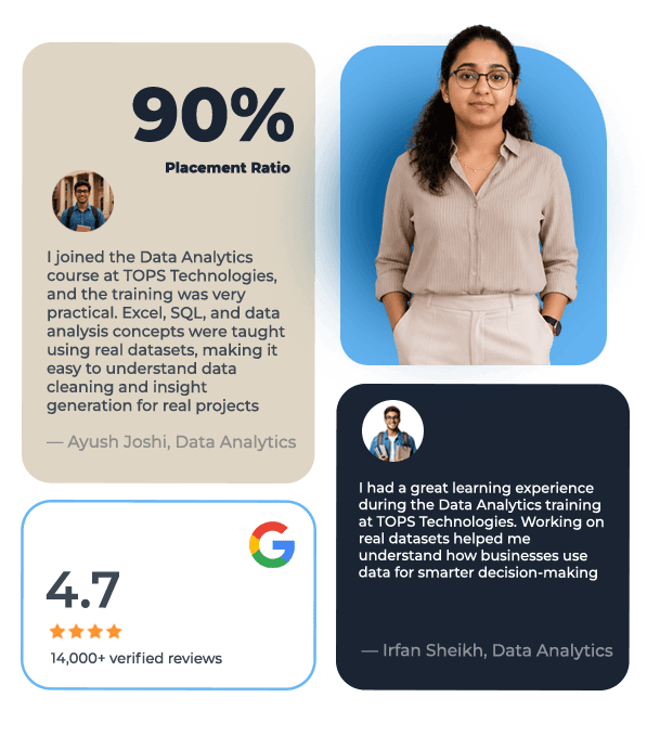 Data Analytics Course at TOPS — placement and ratings