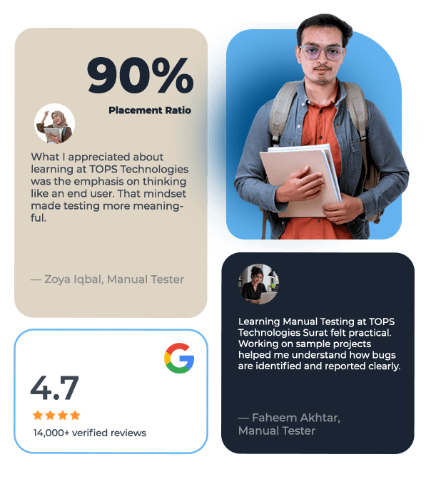Manual Testing Course at TOPS — placement and ratings