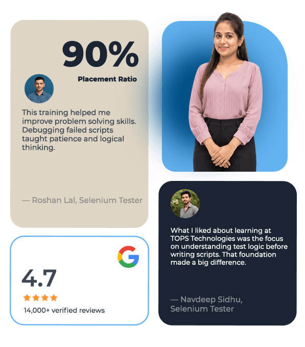 Selenium Testing Course at TOPS — placement and ratings