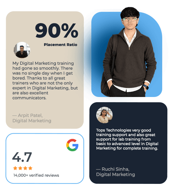 Digital Marketing Course with AI at TOPS — placement and ratings