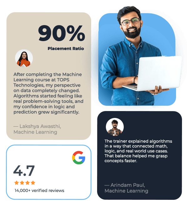 Machine Learning Course at TOPS — placement and ratings