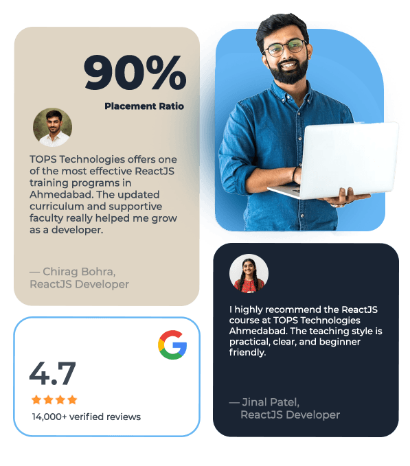 React JS Development Course at TOPS — placement and ratings