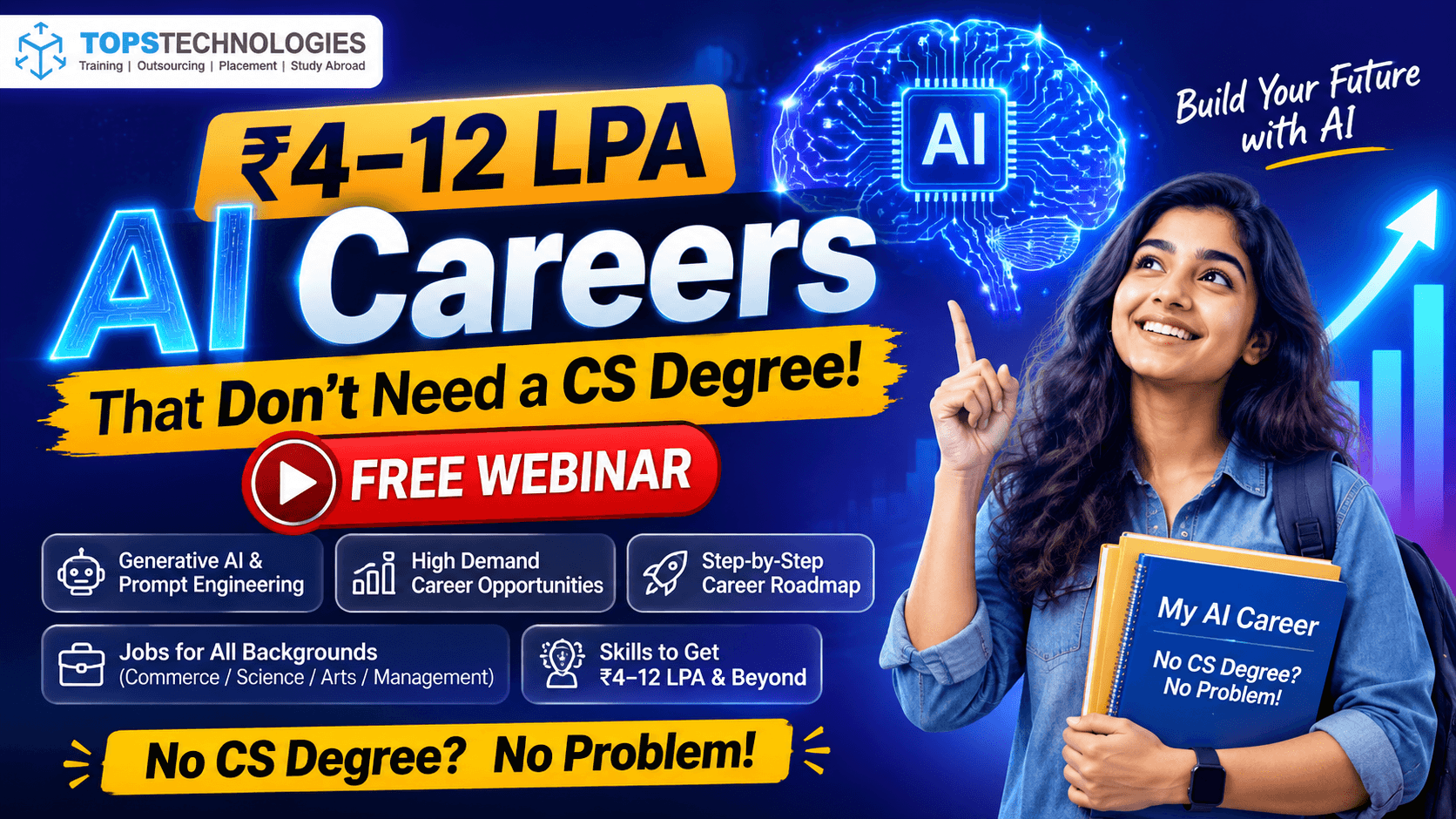 ₹4–12 LPA AI Careers That Don't Need a CS Degree — Free Webinar