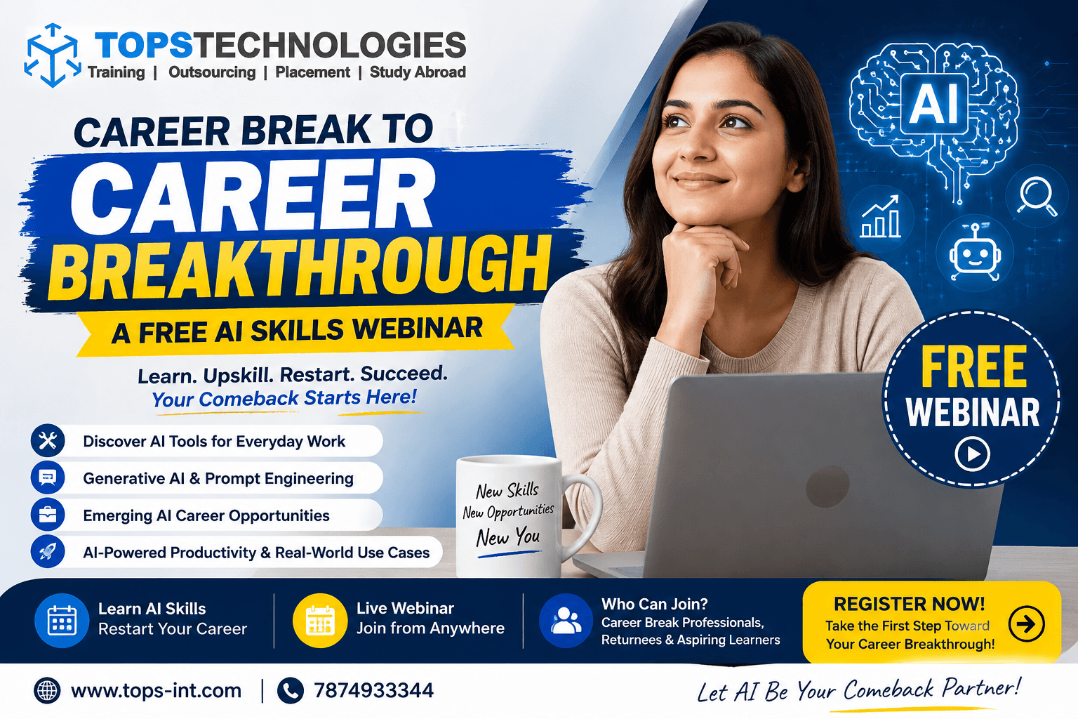 Career Break to Career Breakthrough — A Free AI Skills Webinar