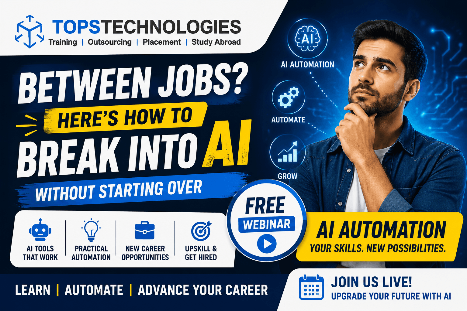 Between Jobs? Here's How to Break Into AI Without Starting Over AI Automation